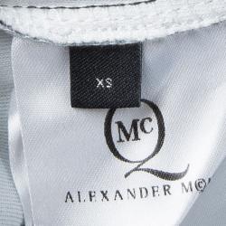 Pre Owned McQ By Alexander McQueen Multicolor Printed Knit Tube Skirt XS