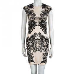 Pre Owned فستان أم سي كيو باي أليكساندر ماكوين بيج طباعة دانتيل M