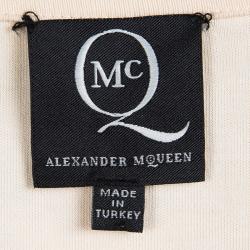 Pre Owned فستان أم سي كيو باي أليكساندر ماكوين بيج ط باعة دانتيل M