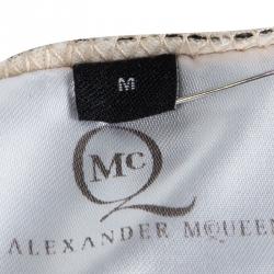 Pre Owned فستان أم سي كيو باي أليكساندر ماكوين بيج طباعة دانتيل M