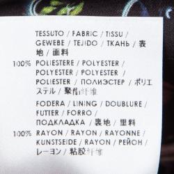 Pre Owned McQ By Alexander McQueen Black Floral Printed Sleeveless Top M