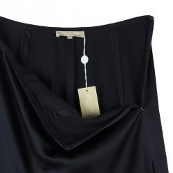 Michael Kors Black Lace Godet Maxi Skirt M
