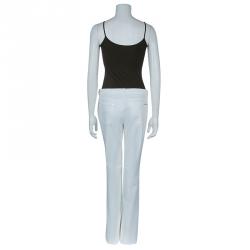 Michael Kors White Denim Flare Jeans L