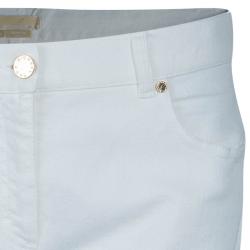 Michael Kors White Denim Flare Jeans L