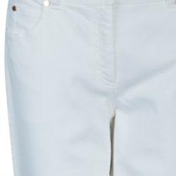 Michael Kors White Denim Flare Jeans L