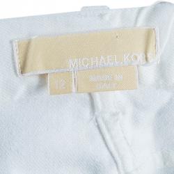 Michael Kors White Denim Flare Jeans L