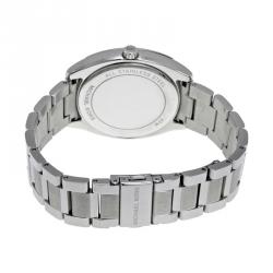 Pre Owned Michael Kors Silver Stainless Steel Crystal Bryn MK6133 Women's Wristwatch 40MM