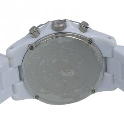 Pre Owned Michael Kors Silver Stainless Steel and Acetate Madison MK5300 Women's Wristwatch 39MM