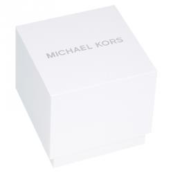 Pre Owned Michael Kors Silver Stainless Steel and Acetate Madison MK5300 Women's Wristwatch 39MM
