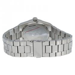 Pre Owned Michael Kors Black Stainless Steel Crystal Channing MK6089 Women's Wristwatch 38MM