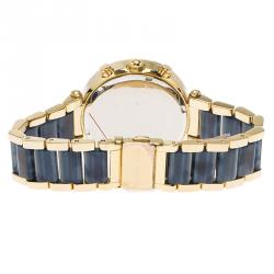 مملوكة مسبقًا ساعة يد نسائية مايكل كورس MK6238 ستانلس ستيل مطلي ذهب بيج فاتح 39مم