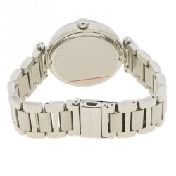 Pre Owned Michael Kors White Stainless Steel Skylar MK5866 Women's Wristwatch 40 MM