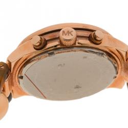 مملوكة مسبقًا ساعة يد نسائية مايكل كورس راناواي MK4269 ستانلس ستيل ذهبي وردي 38مم