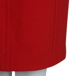 Pre Owned Michael Kors Red Knit Sleeveless Dress L