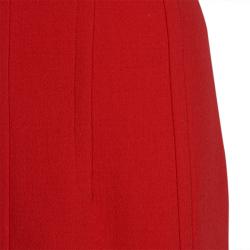 Pre Owned Michael Kors Red Knit Sleeveless Dress L
