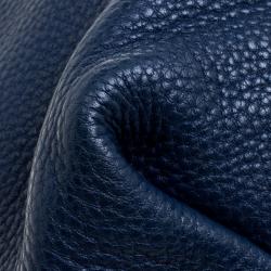 Pre Owned Michael Kors Navy Blue Leather Camden Drawstring Hobo