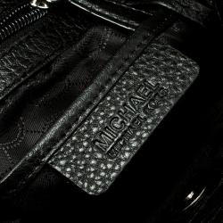 Pre Owned Michael Kors Black Leather Frankie Drawstring Bag