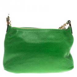 مملوكة مسبقًا Michael Kors Green Leather Bedford Tassel Crossbody Bag