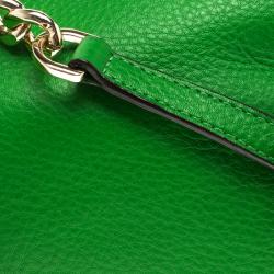 مملوكة مسبقًا Michael Kors Green Leather Bedford Tassel Crossbody Bag