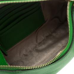 مملوكة مسبقًا Michael Kors Green Leather Bedford Tassel Crossbody Bag