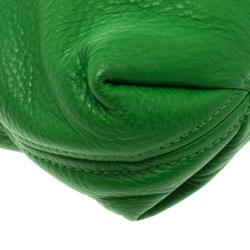 مملوكة مسبقًا Michael Kors Green Leather Bedford Tassel Crossbody Bag