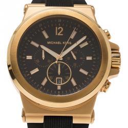 Michael Kors Brown Gold-Plated Stainless Steel Dylan MK8184 Men's Wristwatch 45MM