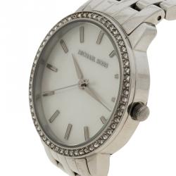 Michael Kors Mother of Pearl Stainless Steel MK3118 Women's Wristwatch 35MM