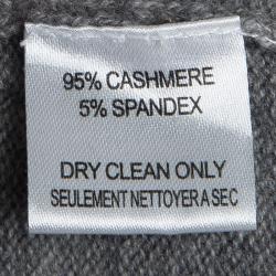 Michael Michael Kors Grey Cashmere V Neck Sweater S
