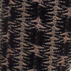 Pre Owned Missoni Black and Gold Patterned Knit Fabric  Knee High Boots Size 39
