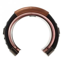 Pre Owned Missoni Three Strands Multicolor Silver Tone Bracelet