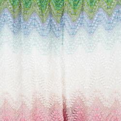 Missoni Mare Multicolor Chevron Knit Kaftan Top and Pants Set S