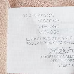 Pre Owned Missoni Multicolor Perforated Knit Draped Buckle Detail Sleeveless Dress L