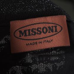 Pre Owned Missoni Textured Lurex Knit Scoop Back Detail Sleeveless Maxi Dress S