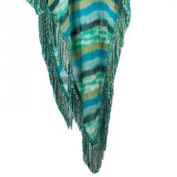 Pre Owned بونشو ميزوني أزرق مقلم تريكو بشراشيب