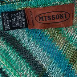 Pre Owned بونشو ميزوني أزرق مقلم تريكو بشراشيب