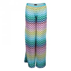 Pre Owned Missoni Mare Multicolor Knit Floral Top and Pants Set S/M