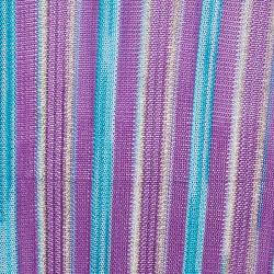 Pre Owned Missoni Blue Patterned Knit Maxi Dress M