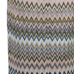 Pre Owned Missoni Multicolor Metallic Knit Maxi Skirt M