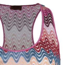 Pre Owned Missoni Mare Multicolor Wave Racerback Top S