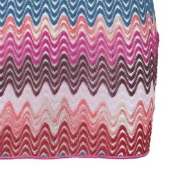 Pre Owned Missoni Mare Multicolor Wave Racerback Top S