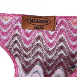 Pre Owned Missoni Mare Multicolor Wave Racerback Top S