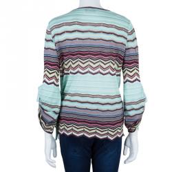 مملوكة مسبقًا Missoni Wrap Printed Top M