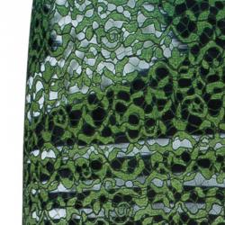 Pre Owned Missoni Gradient Laser Cut Lace Gown L