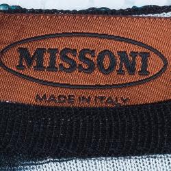 Pre Owned Missoni Gradient Laser Cut Lace Gown L