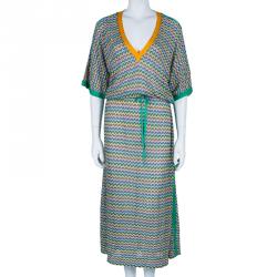 Pre Owned Missoni Mare Multicolor Knit Kaftan M