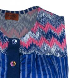 Pre Owned Missoni Mare Blue Multicolor Playsuit M