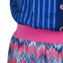 Pre Owned Missoni Mare Blue Multicolor Playsuit M