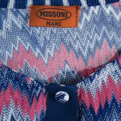 Pre Owned Missoni Mare Blue Multicolor Playsuit M