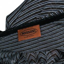 Pre Owned Missoni Multicolor Zig-Zag Long Sleeve Top M