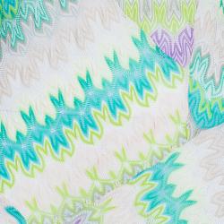 Pre Owned Missoni Multicolor Knit Long Sleeve Knee Length Dress S